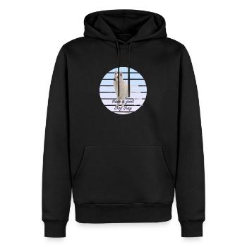 White Shepard - Männer Premium Bio Hoodie - Schwarz - Vorne - Nico (187cm)