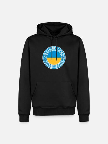 Conception du logo Puck Futin - Sweat à capuche Premium bio Homme - noir