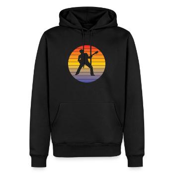 Gitarrist Musik Gitarristin Musiker Band Gitarre - Männer Premium Bio Hoodie - Schwarz - Vorne - Nico (187cm)