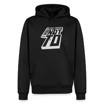 Je préfère ne pas - Sweat à capuche Premium bio Homme - noir - Devant - Nico (187cm)