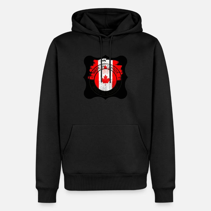 Canada, feuille d’érable. - Sweat à capuche Premium bio Homme - noir