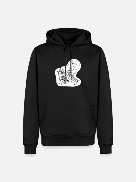 Therapeut Poster - Männer Premium Bio Hoodie - Schwarz