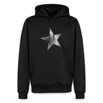Star Points - Men’s Premium Organic Hoodie - black - Front - Nico (187cm)