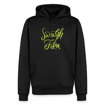 Sweden Sverige Viking Norden Scandinavia - Men’s Premium Organic Hoodie - black - Front - Nico (187cm)
