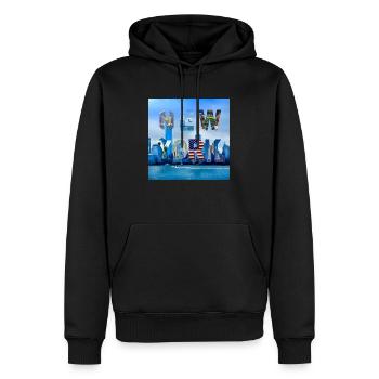 New York, Vereinigte Staaten von Amerika - Männer Premium Bio Hoodie - Schwarz - Vorne - Nico (187cm)