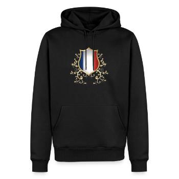 Frankreich Französisch Paris Frankreich Europa Eiffelturm - Männer Premium Bio Hoodie - Schwarz - Vorne - Nico (187cm)