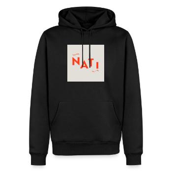 Schwiizer Nati - Sweat à capuche Premium bio Homme - noir - Devant - Nico (187cm)