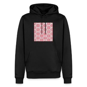 Modèle chinois - Sweat à capuche Premium bio Homme - noir - Devant - Nico (187cm)