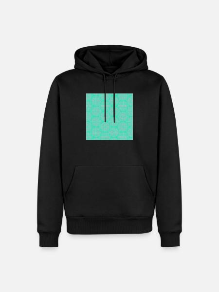 Modèle chinois - Sweat à capuche Premium bio Homme - noir