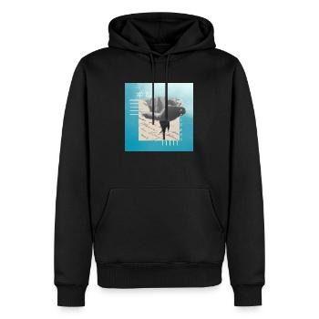 Japanisch - Männer Premium Bio Hoodie - Schwarz - Vorne - Nico (187cm)