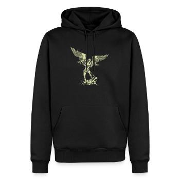 Michael Erzengel Heiliger Christlicher Engel Heiliger Heiliger Snkt - Männer Premium Bio Hoodie - Schwarz - Vorne - Nico (187cm)