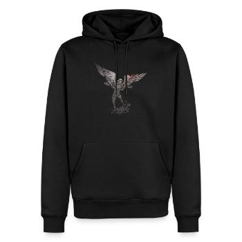 Michael Erzengel Heiliger Christlicher Engel Heiliger Heiliger Snkt - Männer Premium Bio Hoodie - Schwarz - Vorne - Nico (187cm)