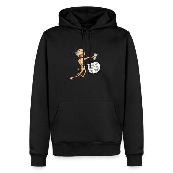 shut up and take my money - Men’s Premium Organic Hoodie - black - Front - Nico (187cm)