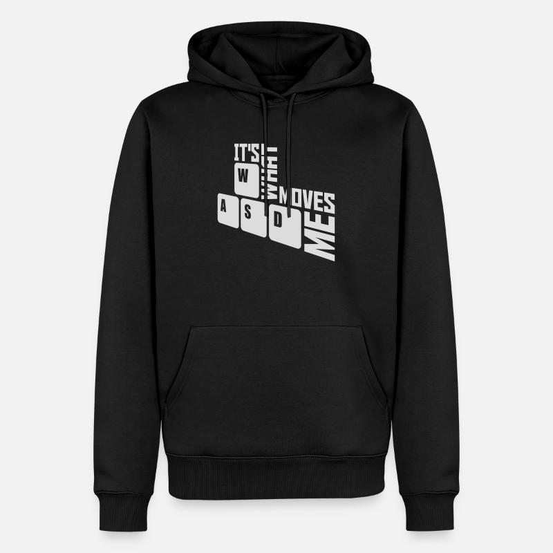 c’est ce qui m’émeut - Sweat à capuche Premium bio Homme - noir