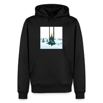 Christmas Time - Männer Premium Bio Hoodie - Schwarz - Vorne - Nico (187cm)