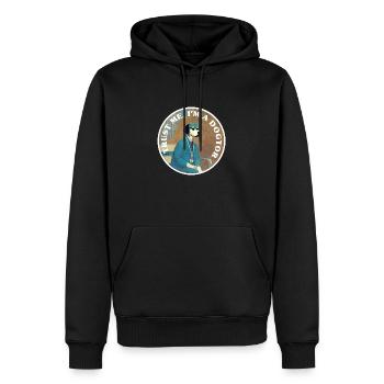Vertrau mir, ich bin ein Dogtor Lustiger Hundearzt - Männer Premium Bio Hoodie - Schwarz - Vorne - Nico (187cm)