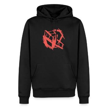 Kreatives Geschenk für Neugeborenes - Männer Premium Bio Hoodie - Schwarz - Vorne - Nico (187cm)