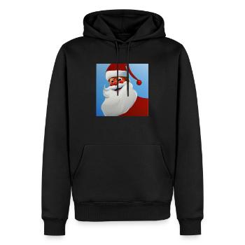 Weihnachtsmann - Männer Premium Bio Hoodie - Schwarz - Vorne - Nico (187cm)