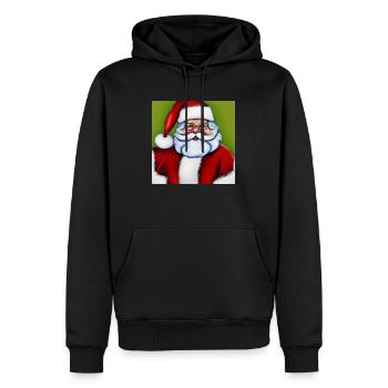 Weihnachtsmann - Männer Premium Bio Hoodie - Schwarz - Vorne - Nico (187cm)