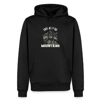 Take me to the Mountains Outdoor Camping Zelten - Männer Premium Bio Hoodie - Schwarz - Vorne - Nico (187cm)