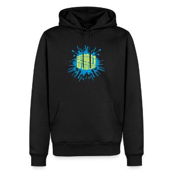 Binär Code Programm Sprache - Männer Premium Bio Hoodie - Schwarz - Vorne - Nico (187cm)