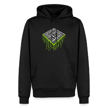 Binär Code Programm Sprache - Männer Premium Bio Hoodie - Schwarz - Vorne - Nico (187cm)