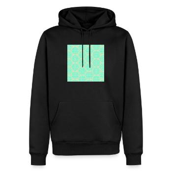 Chinesisches Muster - Männer Premium Bio Hoodie - Schwarz - Vorne - Nico (187cm)