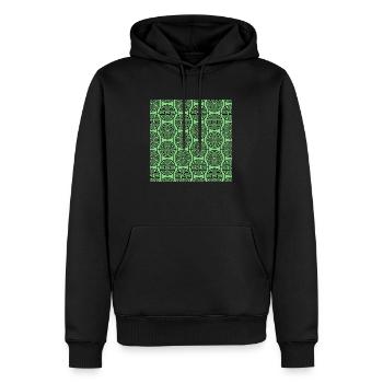 Modèle chinois - Sweat à capuche Premium bio Homme - noir - Devant - Nico (187cm)