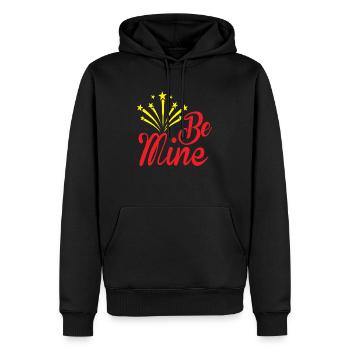 Be Mine - Männer Premium Bio Hoodie - Schwarz - Vorne - Nico (187cm)