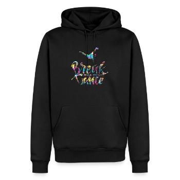 Heavy Metal Musique Hip Hop Breakdance Pop Danz - Sweat à capuche Premium bio Homme - noir - Devant - Nico (187cm)