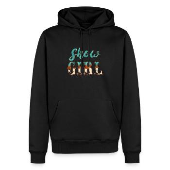 Show girl - Men’s Premium Organic Hoodie - black - Front - Nico (187cm)