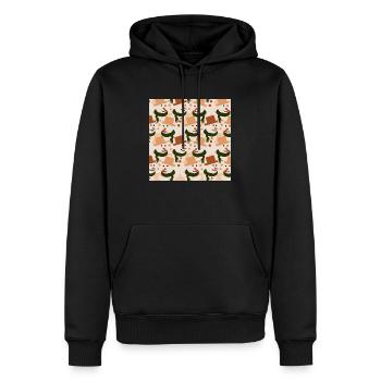 Schneemänner - Männer Premium Bio Hoodie - Schwarz - Vorne - Nico (187cm)