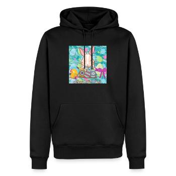 Joyeux Noël, Noël. - Sweat à capuche Premium bio Homme - noir - Devant - Nico (187cm)