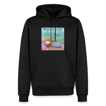 Frohe Weihnachten, Weihnachten. - Männer Premium Bio Hoodie - Schwarz - Vorne - Nico (187cm)