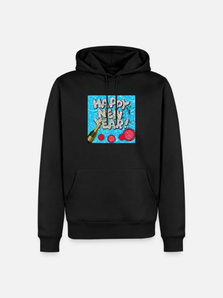 Happy new year - Men’s Premium Organic Hoodie - black