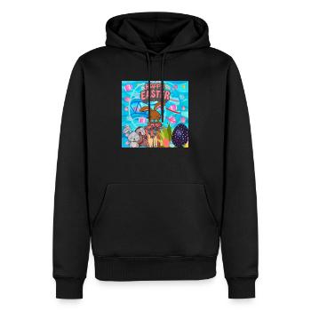 Frohe Weihnachten, Weihnachten - Männer Premium Bio Hoodie - Schwarz - Vorne - Nico (187cm)