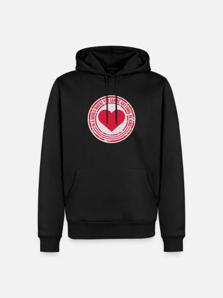 you can be kind - Männer Premium Bio Hoodie - Schwarz
