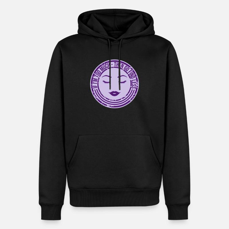 Si im trop - Sweat à capuche Premium bio Homme - noir