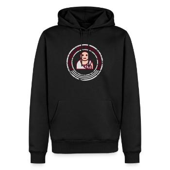 all my own stunts - Männer Premium Bio Hoodie - Schwarz - Vorne - Nico (187cm)