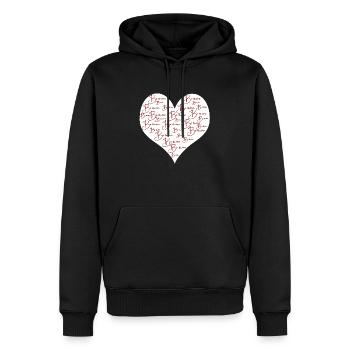 Be mine - Männer Premium Bio Hoodie - Schwarz - Vorne - Nico (187cm)