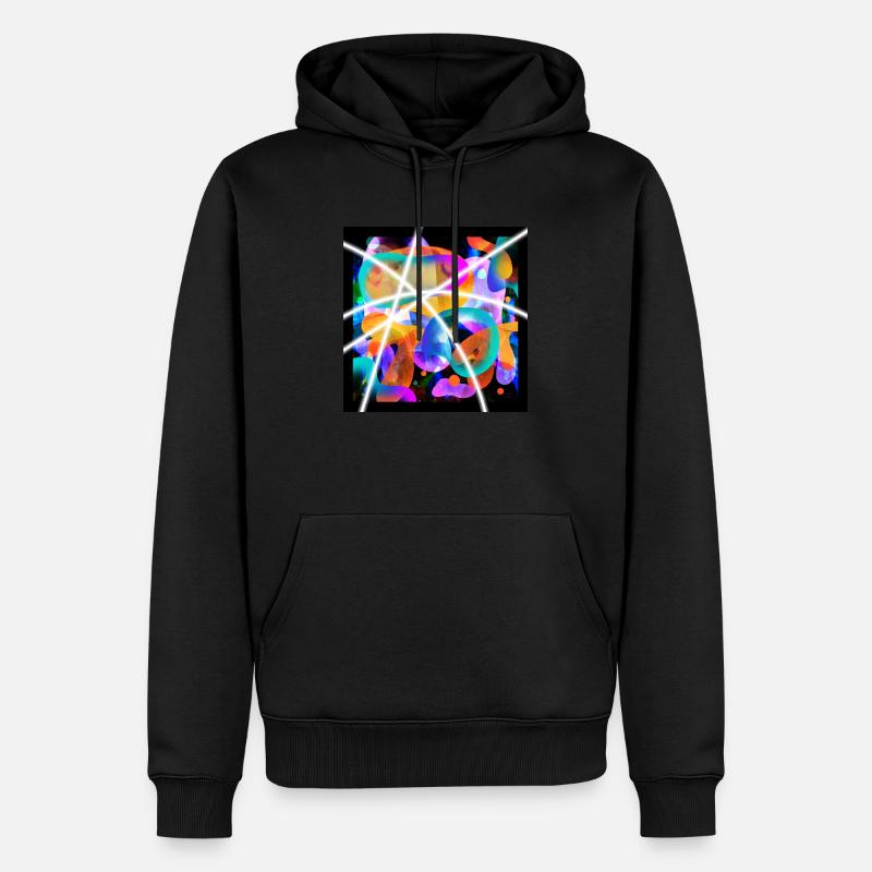Couleur abstraite - Sweat à capuche Premium bio Homme - noir
