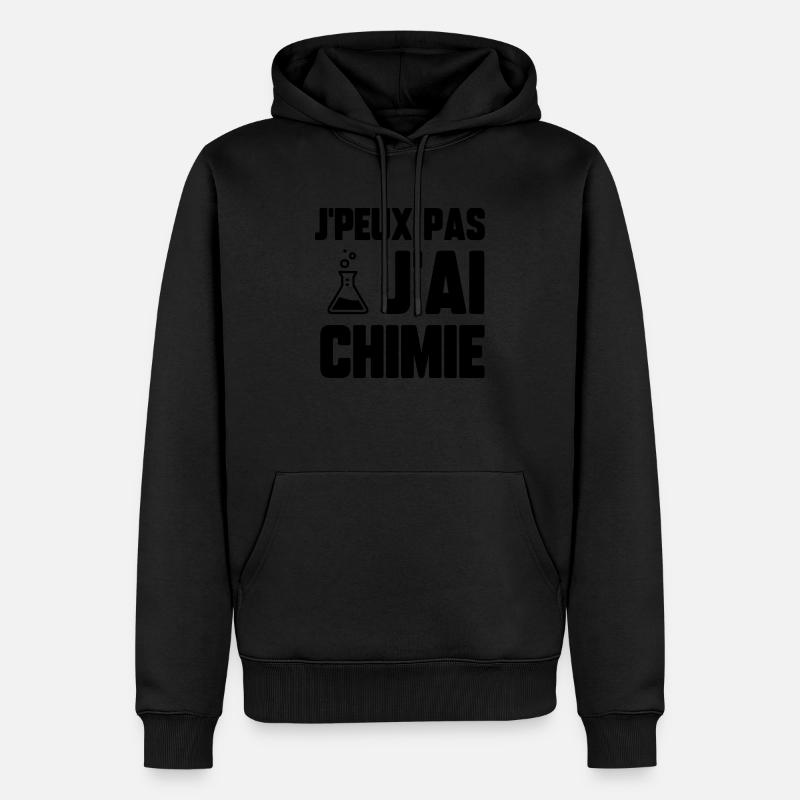 J’peux pas j’ai chimie - Sweat à capuche Premium bio Homme - noir
