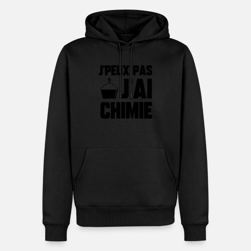 J’peux pas j’ai chimie - Sweat à capuche Premium bio Homme - noir