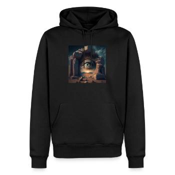 eye by daniel costa 3 - Men’s Premium Organic Hoodie - black - Front - Nico (187cm)