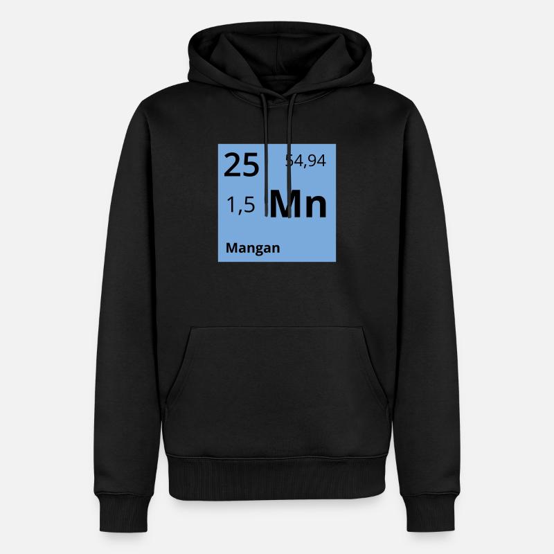 Mangan - Männer Premium Bio Hoodie - Schwarz
