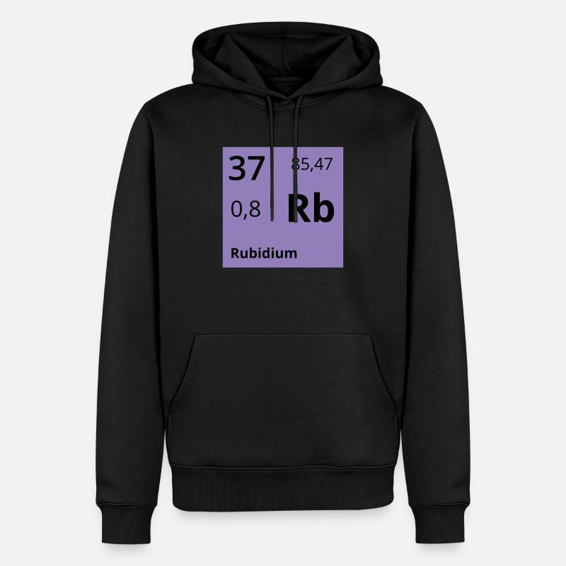 Rubidium - Männer Premium Bio Hoodie - Schwarz