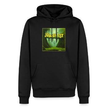 JUNGLIST - Männer Premium Bio Hoodie - Schwarz - Vorne - Nico (187cm)