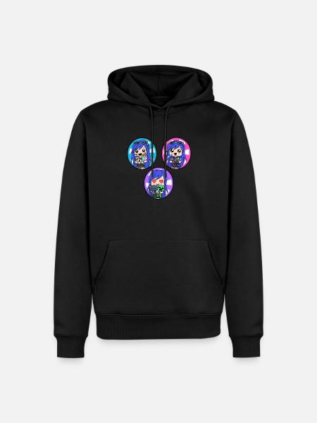 3 Funneh Mädchen - Männer Premium Bio Hoodie - Schwarz