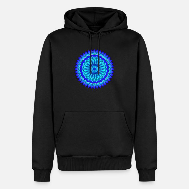 Modèle de mandala - Sweat à capuche Premium bio Homme - noir