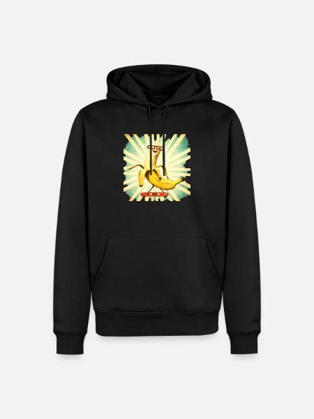 Bananen Pokal - Männer Premium Bio Hoodie - Schwarz